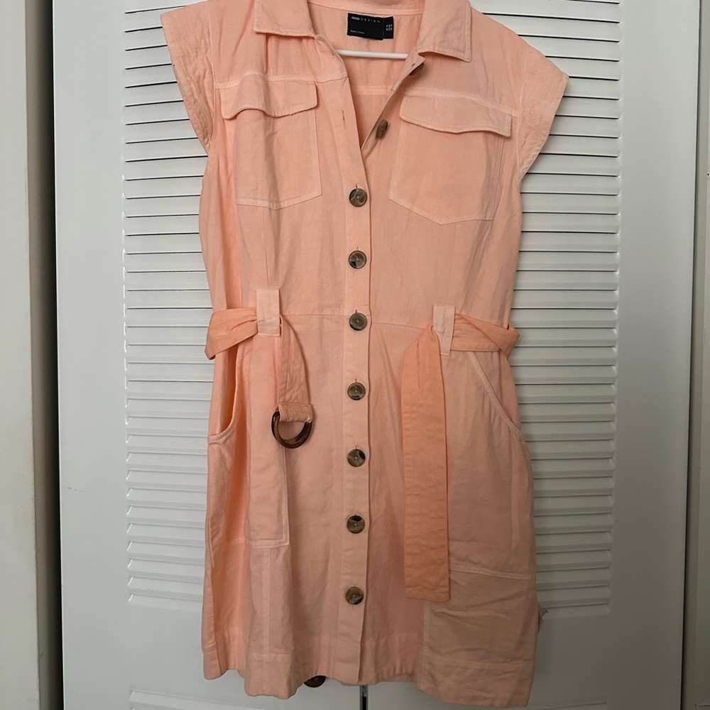 ASOS design sleeveless mini shirt dress